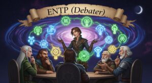 ENTP(討論者型)2025年運勢と相性ランキング|恋愛・仕事・ラッキーガイド付きMBTI診断